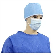 หมวกผ่าตัดแบบใช้แล้วทิ้งพร้อมเนคไท